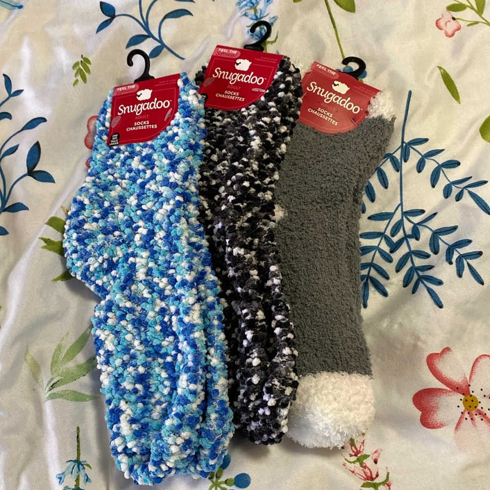 3pair cozy fluffy socks